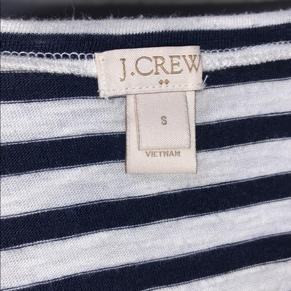 J.Crew Blue and white striped Tie Short sleeve - Picture 4 of 5